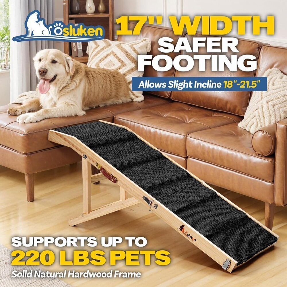 𝟐𝟎𝟐𝟓 𝐔𝐩𝐠𝐫𝐚𝐝𝐞𝐝 Dog Ramp for Couch, 49" - Picture 2 of 6